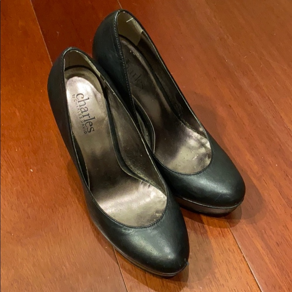 Charles David black heels